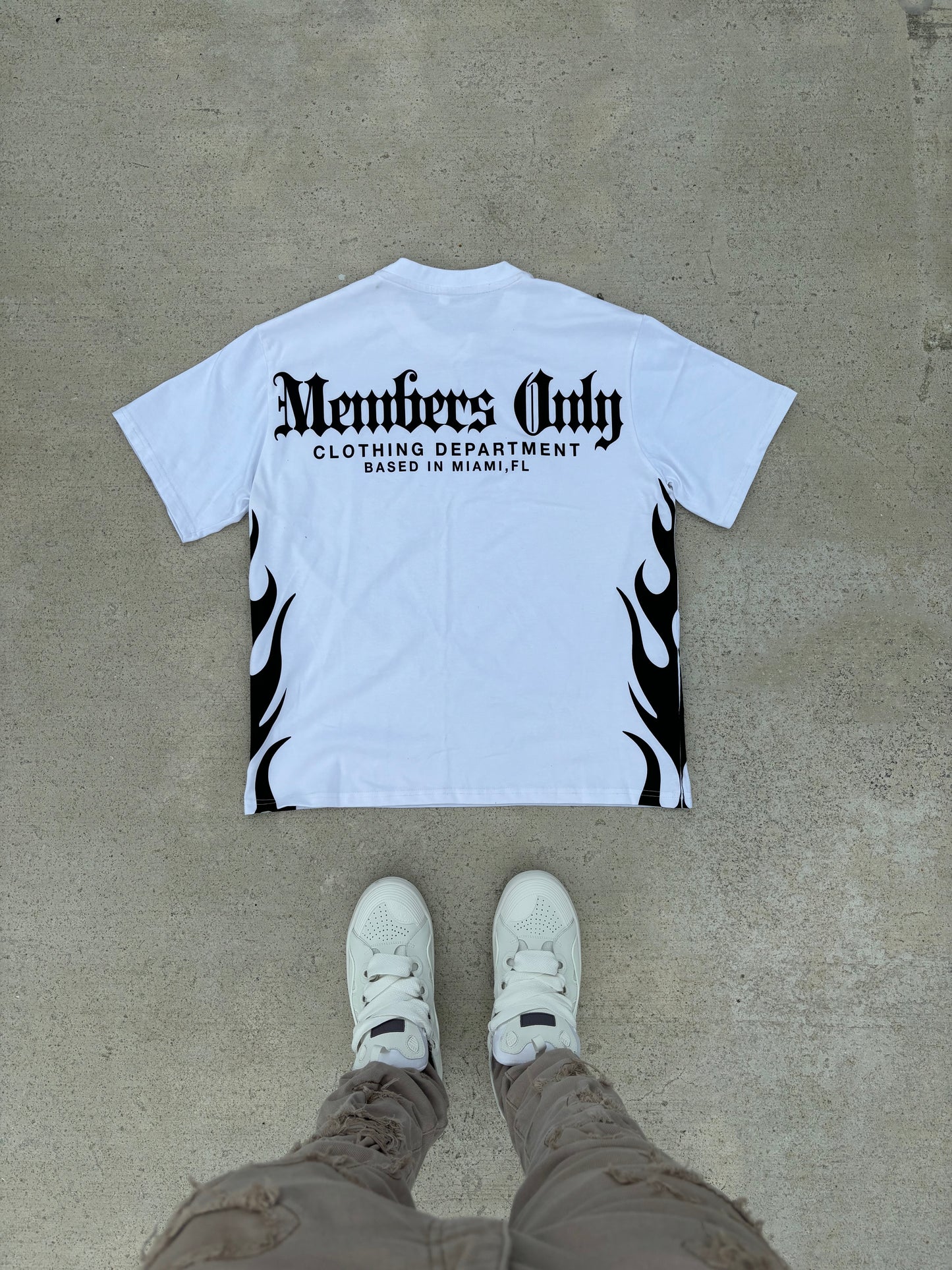 "Members Only" White Shirt